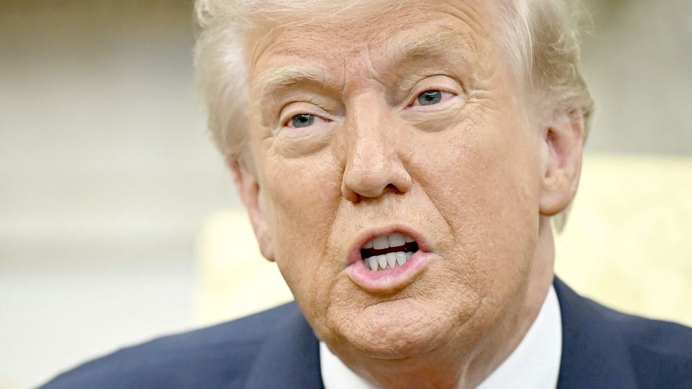 In Wirklichkeit ein ganz schwacher Präsident? Der Politologe Herfried Münkler sieht den US-Präsidenten Donald Trump genau so. Foto: picture alliance/dpa/Pool/AP