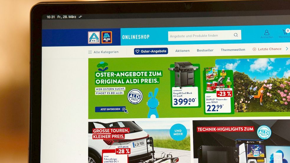 Der Aldi-Onlineshop wurde 2021 gegründet. Foto: Georg Hilgemann/dpa
