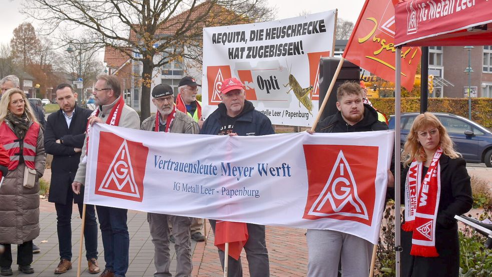 Proteste Ende 2024: Die Opti-Belegschaft fürchtet um ihre Arbeitsplätze. Archivfoto: Zein