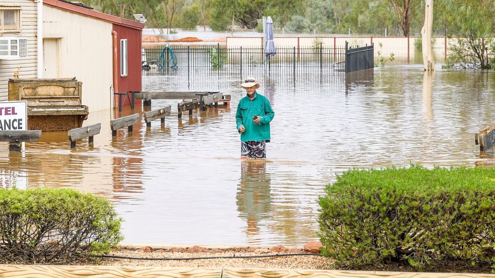 Die Bewohner von Thargomindah mussten sich in Sicherheit bringen. Foto: James Brickwood/SMH/AAP/dpa