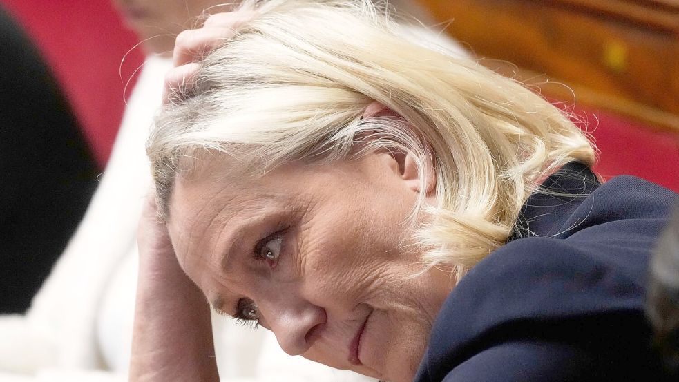 Ein Gericht hatte Le Pen befristet, aber mit sofortiger Wirkung von Wahlen ausgeschlossen. Foto: Michel Euler/AP/dpa