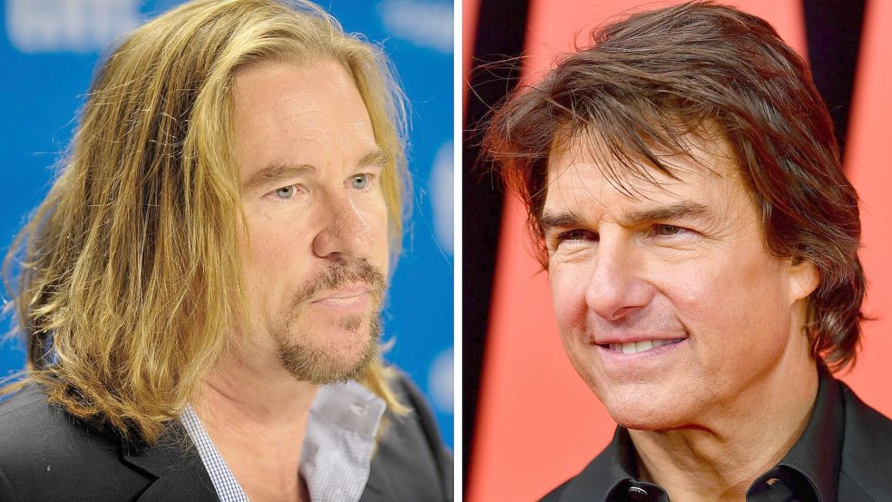 Tom Cruise trauert um Schauspiel-Kollegen Val Kilmer. (Archivbilder) Foto: Warren Toda/Bianca De Marchi/EPA/AAP/dpa