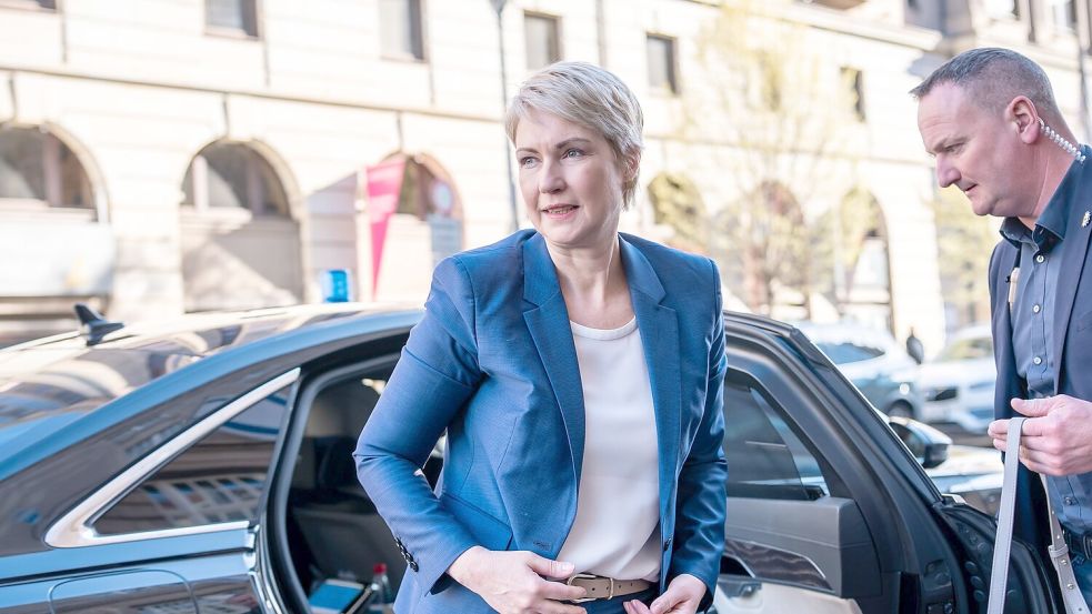 Mecklenburg-Vorpommerns Ministerpräsident Manuela Schwesig ist vorsichtig optimistisch für eine Einigung bei den Koalitionsverhandlungen in dieser Woche. Foto: Michael Kappeler/dpa