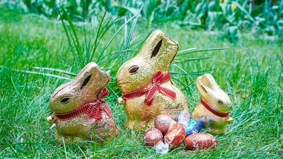 Der „Goldhase“ ist nicht selten in Osternestern zu entdecken. (Symbolbild) Foto: Annette Riedl/dpa