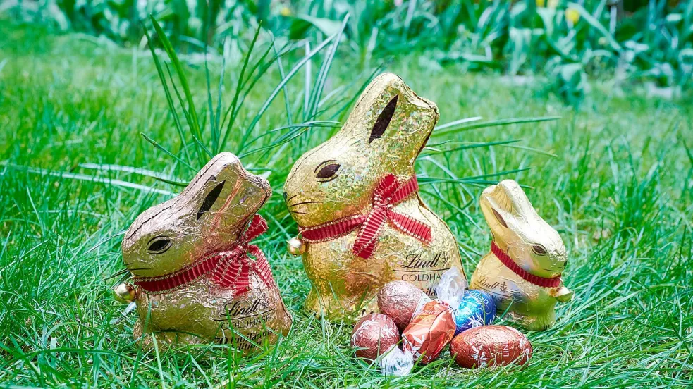 Der „Goldhase“ ist nicht selten in Osternestern zu entdecken. (Symbolbild) Foto: Annette Riedl/dpa