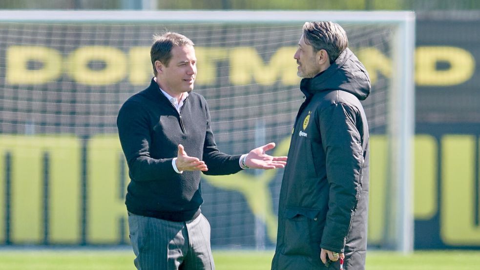 Lars Ricken hält viel von der Arbeit von Trainer Niko Kovac Foto: Bernd Thissen/dpa