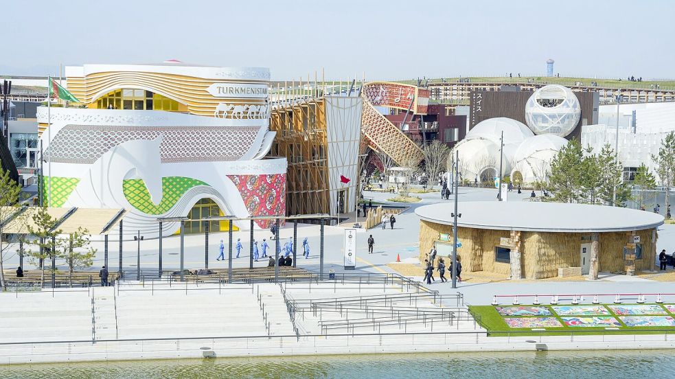 Mehr als 160 Länder, Regionen und internationale Organisatoren sind auf der Expo vertreten. Foto: -/kyodo/dpa