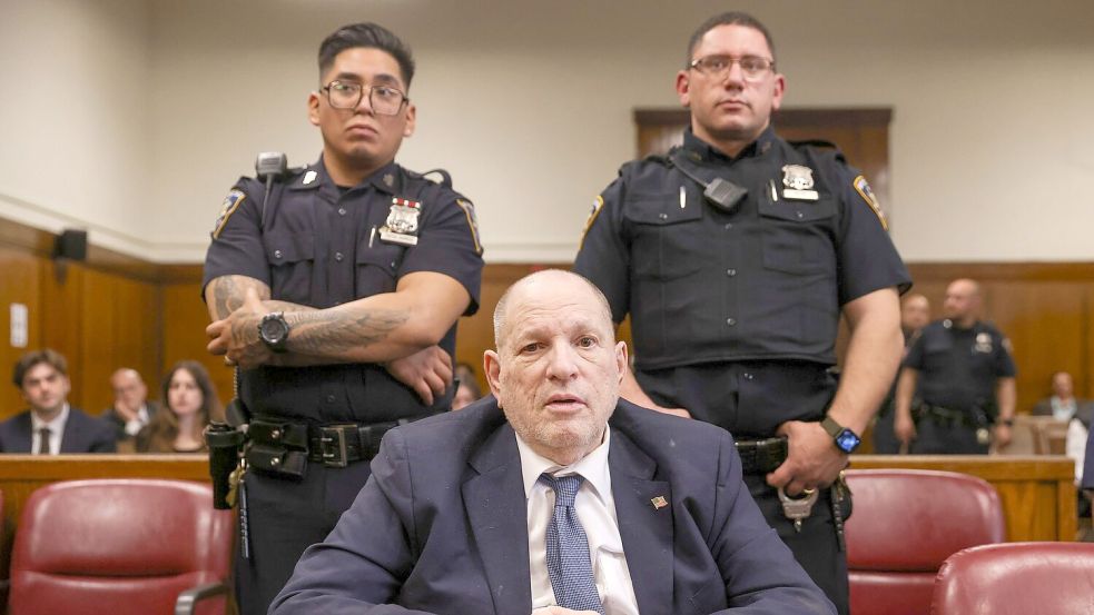 Weinstein im Gerichtssaal in Manhattan. Foto: Sarah Yenesel/Pool EPA/AP/dpa