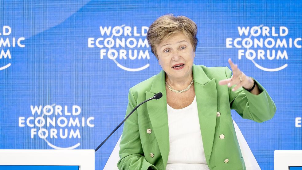 Nach den Worten von IWF-Chefin Kristalina Georgiewa ist die Unsicherheit „buchstäblich durch die Decke gegangen“. (Archivbild) Foto: Michael Buholzer/KEYSTONE/dpa
