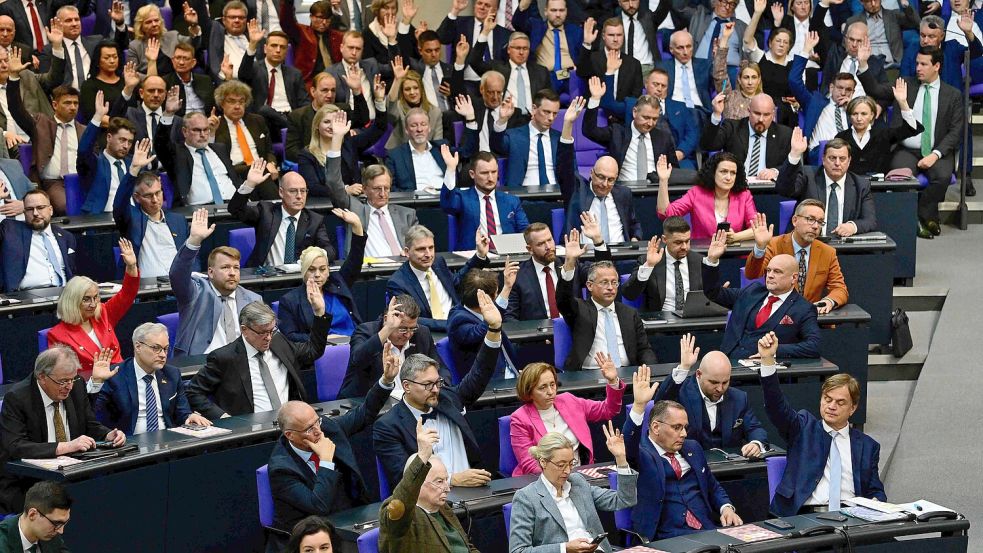 Eine neue Macht im Bundestag: 152 Abgeordnete zählt die AfD-Fraktion. Kann man sie da von allen parlamentarischen Ämtern ausschließen? Foto: JOHN MACDOUGALL