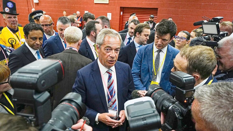 Nigel Farage trieb einst den Brexit voran, den EU-Austritt Großbritanniens. Foto: Peter Byrne/PA/AP/dpa