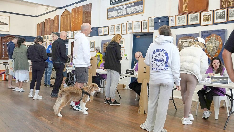 In Australien herrscht Wahlpflicht - wer die grundlos ignoriert, muss eine Geldstrafe zahlen. Foto: Mark Baker/AP/dpa