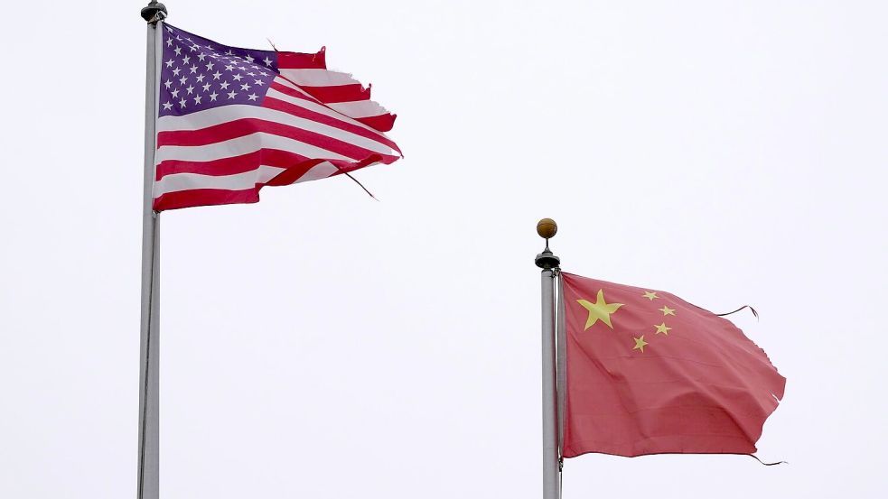 Das Verhältnis zwischen China und den USA ist durch die Zölle extrem angespannt. (Symbolbild) Foto: Jeff Chiu/AP/dpa