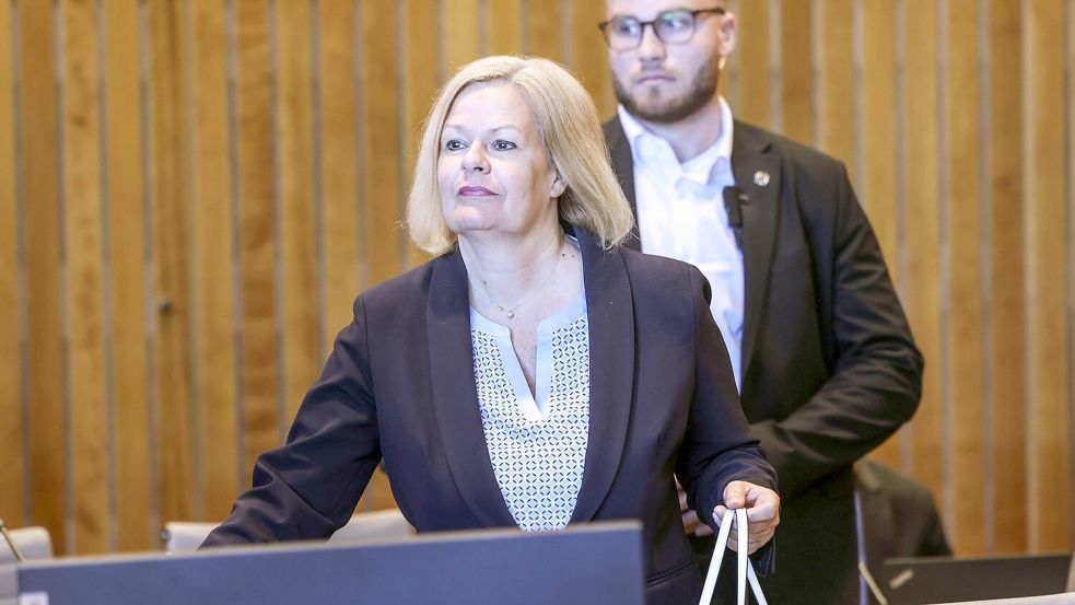 Die maßgeblichen Sicherheitsbehörden hatten laut Ex-Innenministerin Nancy Faeser vor dem Attentat von Solingen keine einschlägigen Erkenntnisse zu Issa Al H. Foto: Oliver Berg/dpa