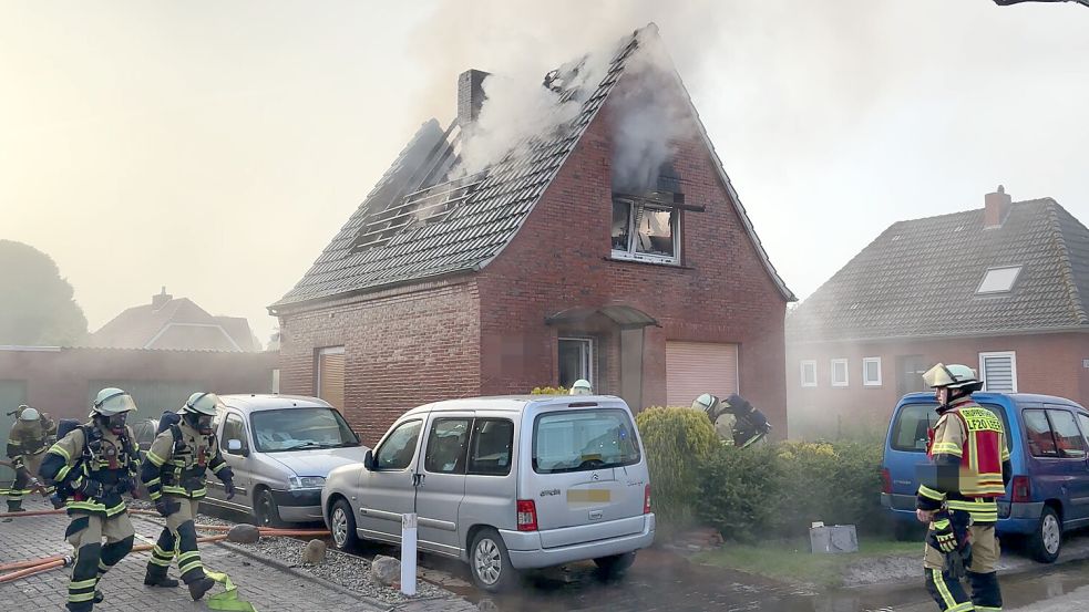 Die Feuerwehr war in Heisfelde im Einsatz. Foto: Jasmin Keller
