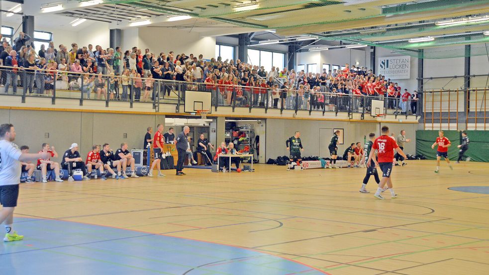 Der 2016 eingebaute Boden in der Kurt-Knippelmeyer-Halle soll künftig von einem autonomen Roboter gereinigt werden. Foto: Sarah Dirks