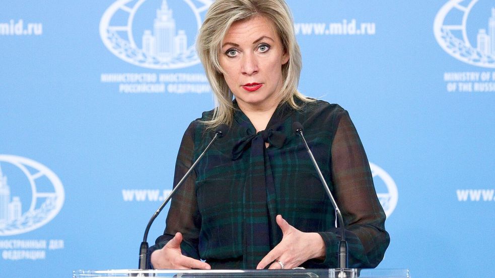 Russlands Außenamtssprecherin Sacharowa bestätigte die Verlegung der Friedensgespräche auf den Nachmittag. (Archivbild) Foto: ---/AP/dpa