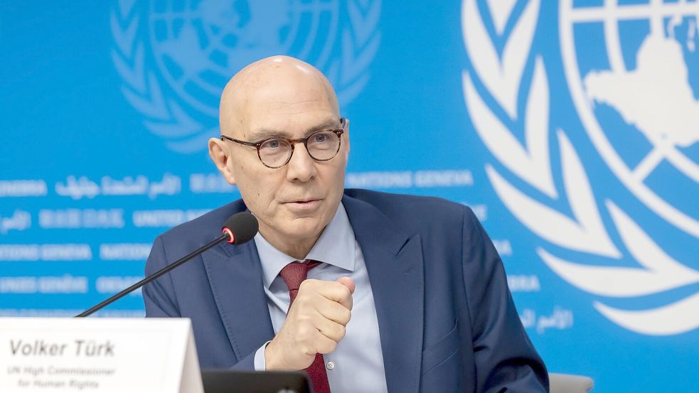 Der Chef des UN-Menschenrechtsbüros verurteilt Israels massive Angriffe im Gazastreifen mit drastischen Worten. (Archivbild) Foto: Salvatore Di Nolfi/KEYSTONE/dpa