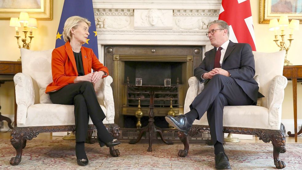 Starmer will von der Leyen erneut in London empfangen. (Archivbild) Foto: Alishia Abodunde/Pool Getty via AP/dpa