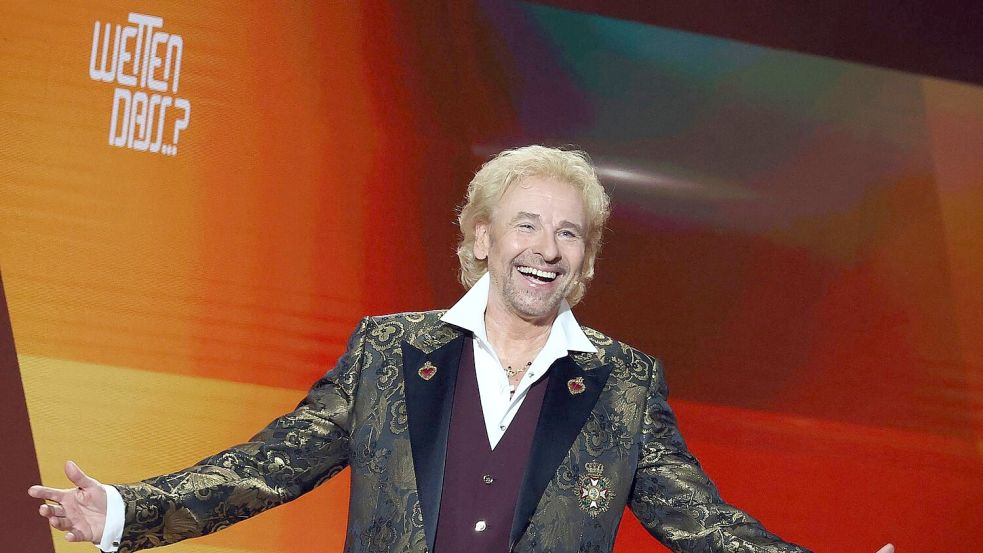 2021 feierte er ein umjubeltes Revival des ZDF-Klassikers „Wetten, dass..?“. (Archivbild) Foto: Daniel Karmann/dpa