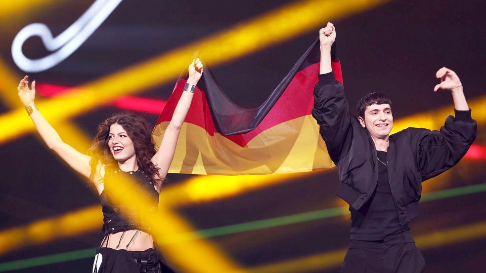Nach vielen Pleiten hoffte Deutschland mit dem Geschwister-Duo Abor & Tynna auf eine bessere Platzierung. Foto: Jens Büttner/dpa