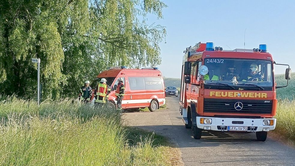 Die Feuerwehr wurde zu einem Brand in Stapelmoor gerufen. Foto: Feuerwehr