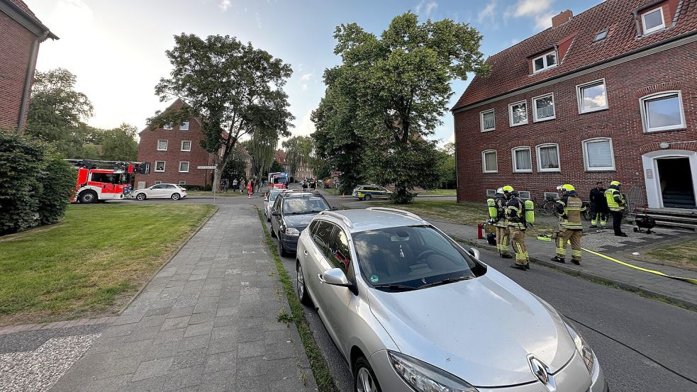Die Feuerwehr war in der Heinrich-Heine-Straße im Einsatz. Foto: Feuerwehr