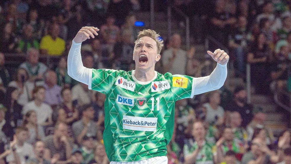 Heiß auf das Topspiel: Füchse-Profi Lasse Andersson. Foto: Sebastian Räppold/Sportfoto Matthias Koch/dpa