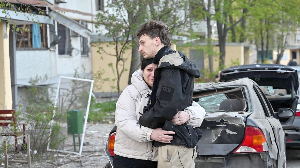 Mehr als 50.000 russischen Soldaten vor der Grenze: Die Angst vor einer neuen Offensive in der Ukraine wächst. Foto: AFP/SERGEY BOBOK