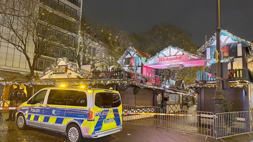 Ein Weihnachtsmarkt in Köln soll als mögliches Anschlagsziel gegolten haben. (Archivbild) Foto: Vincent Kempf/dpa