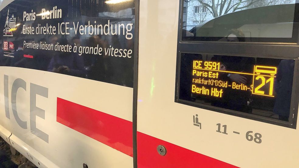 Seit einem halben Jahr kommen Zugreisende mit einem Direkt-ICE in acht Stunden von Berlin nach Paris. (Archivbild) Foto: Michael Evers/dpa