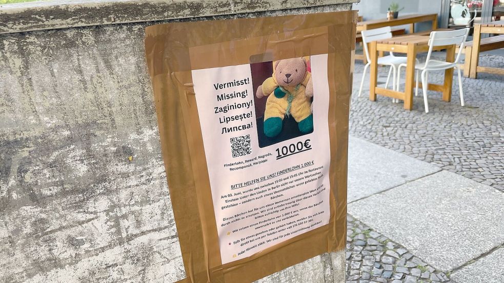 1.000 Euro Finderlohn sind auf Steckbriefen ausgesetzt. (Archivbild) Foto: Christof Bock/dpa