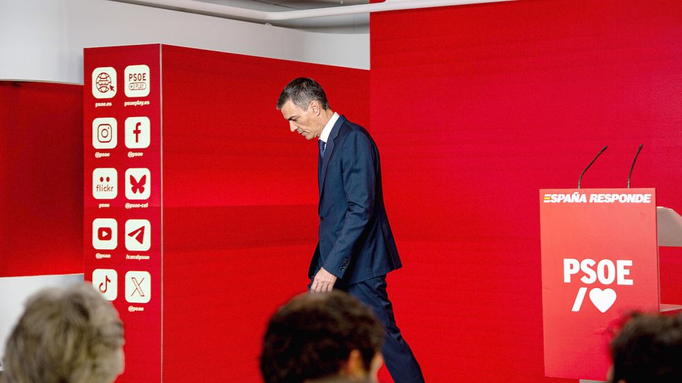 Wie lange bleibt Spaniens Premierminister, Pedro Sánchez, noch im Amt angesichts erneuter Korruptionsvorwürfen in seinem Umfeld? Foto: IMAGO/Europa Press
