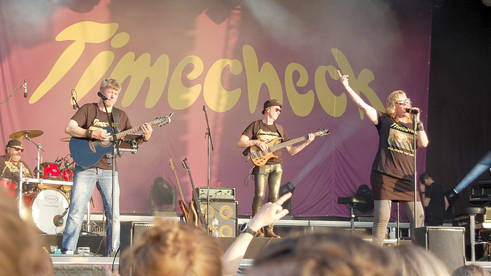 Die Auricher Kultband Timecheck stand am Freitagabend ein letztes Mal auf der Bühne. Foto: Imke Cirksena