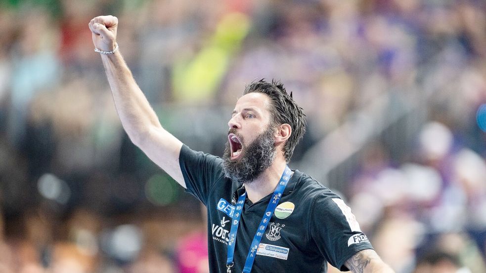 Steht mit dem SC Magdeburg im Endspiel: Trainer Bennet Wiegert. Foto: Marius Becker/dpa