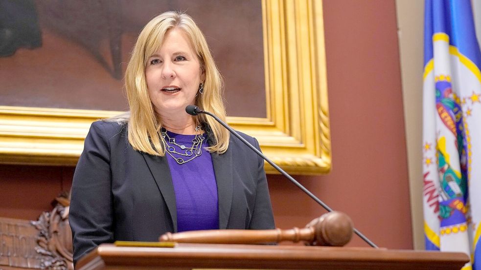 Melissa Hortman saß als demokratische Abgeordnete im Parlament vom US-Bundesstaat Minnesota. Foto: Abbie Parr/AP/dpa