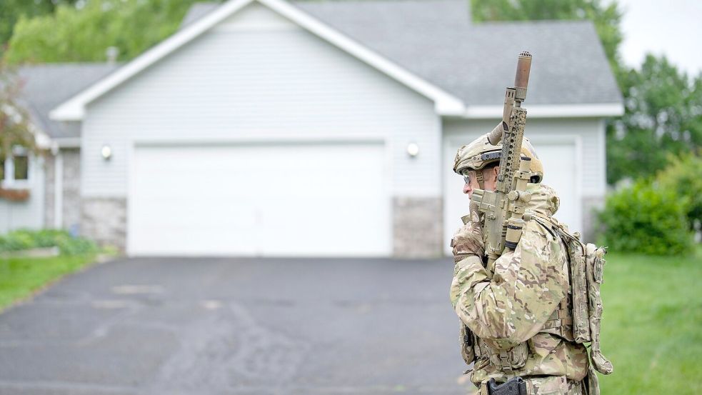 In Minnesota findet aktuell eine Großfahndung statt. Foto: Alex Kormann/Star Tribune/AP/dpa