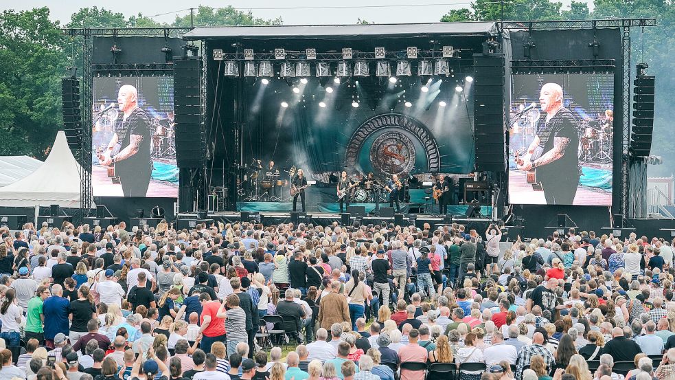 Santiano in Tannenhausen: Tolles Konzert, aber die Anfahrt eine Katastrophe, bemängeln einige Konzertbesucher. Foto: Stephan Friedrichs