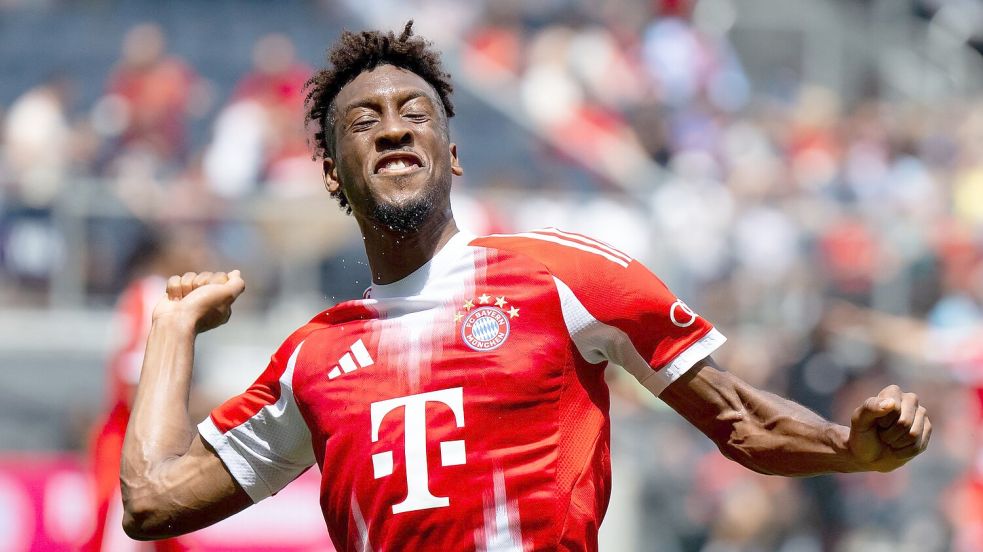 Zwei Tore im Auftaktspiel: Kingsley Coman wirbt bei der Club-WM für sich. Foto: Sven Hoppe/dpa