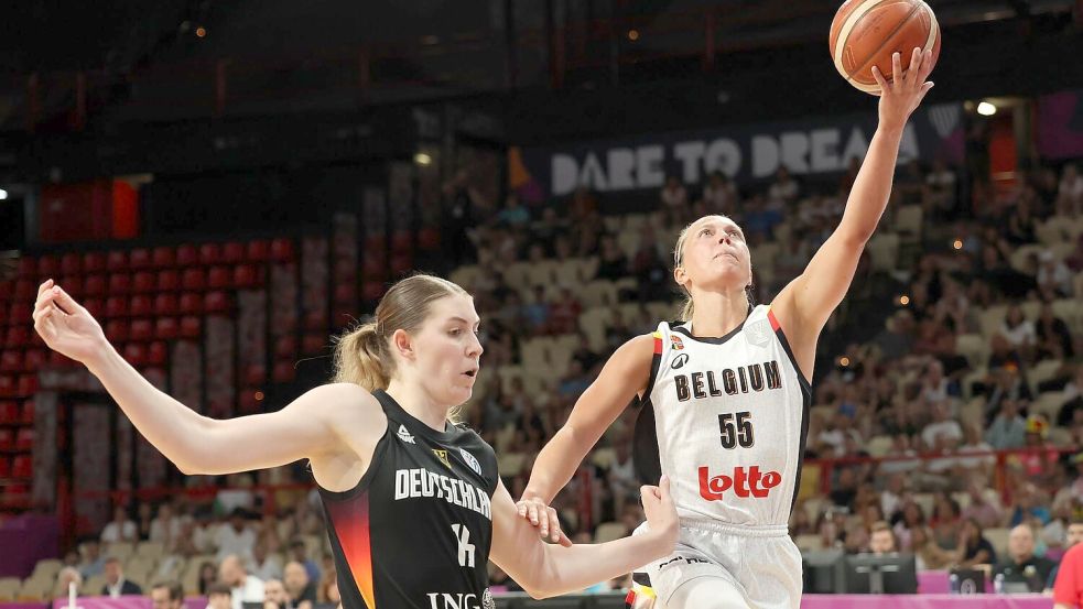 Luisa Geiselsöder und Co. waren gegen Belgien ohne Chance. Foto: Virginie Lefour/Belga/dpa