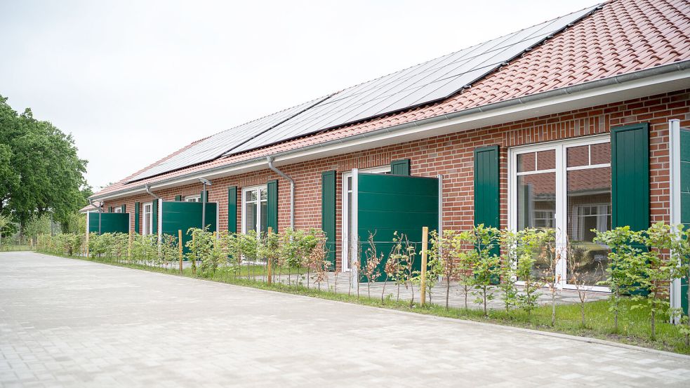 Jede Wohnung hat eine eigene Terrasse. Geselligkeit und Privatsphäre hat man hier gleichermaßen.