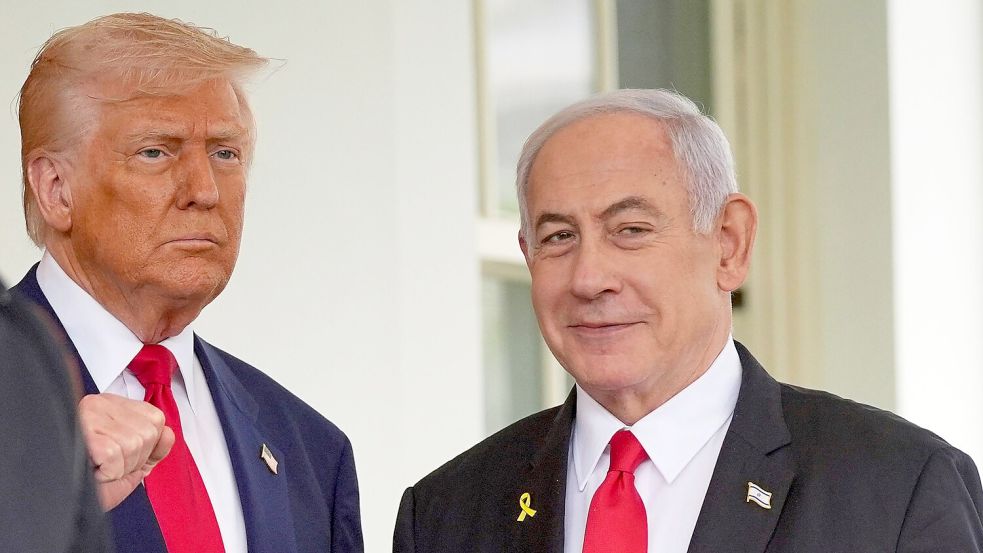 US-Präsident Trump empfängt nächste Woche erneut Israels Premier Netanjahu. (Archivbild) Foto: Evan Vucci/AP/dpa