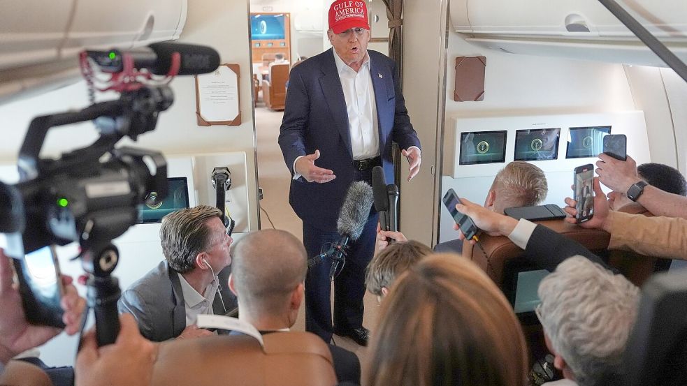 Israel hat nach Angaben von US-Präsident Trump notwendigen Bedingungen für den Abschluss einer Waffenruhe zugestimmt. Foto: Evan Vucci/AP/dpa