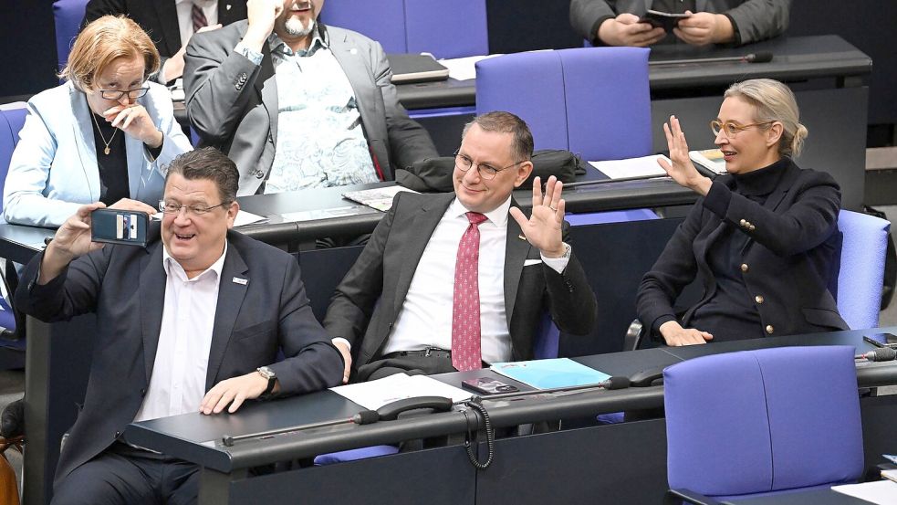 Die AfD ist offen für Gespräche mit dem BSW - und umgekehrt. Foto: Bernd von Jutrczenka/dpa