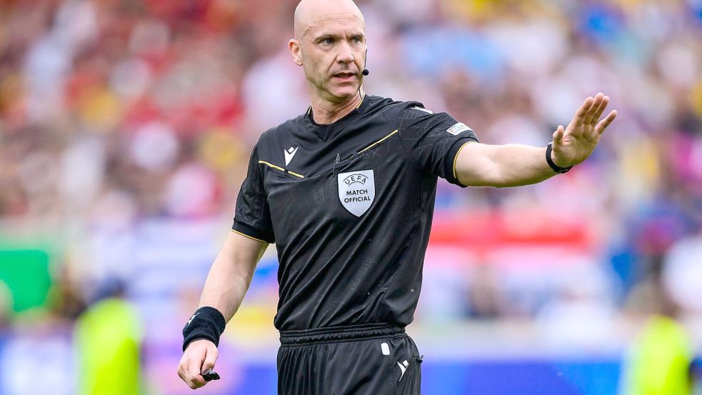 Schiedsrichter Anthony Taylor. Foto: Tom Weller/dpa