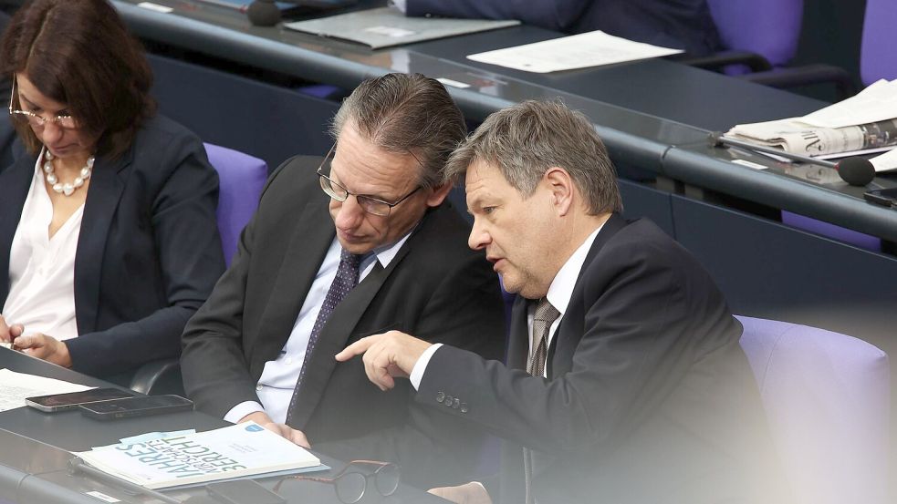 Die Zukunftspläne von Jörg Kukies und Robert Habeck werden konkreter. (Archivbild) Foto: Hannes P. Albert/dpa