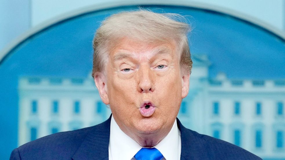„Wir werden es uns ansehen müssen“ - sagt Trump zum Wunsch der Ukraine nach einem weiteren Patriot-Luftabwehrsystem. Foto: Jacquelyn Martin/AP/dpa