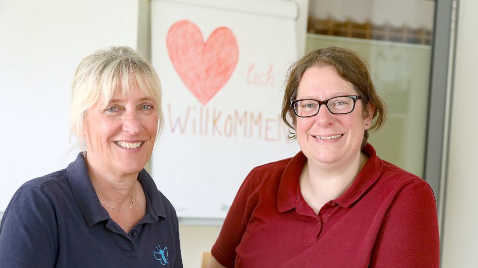 Vera Paller-Kersten (stellv. Leitung, links) und Tanja Könitz (Leitung) machen sich mit einem engagierten Team für die Inklusion der Kinder stark. Foto: Romuald Banik