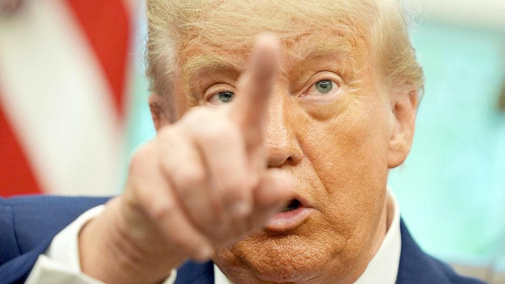 Geht auf Konfrontationskurs: US-Präsident Donald Trump. (Archivbild) Foto: Evan Vucci/AP/dpa