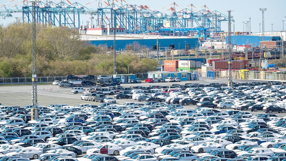 Die deutsche Autoindustrie litt zuletzt stark unter den Zöllen. (Archivbild) Foto: Sina Schuldt/dpa